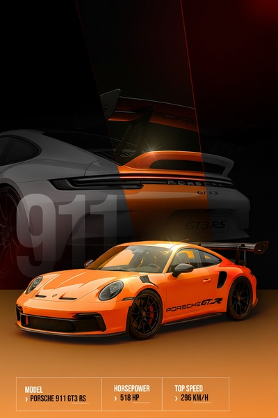 sports car, performance car, luxury car, coupe, supercar, product launch, brand awareness, minimalist, luxurious, bold, orange, black